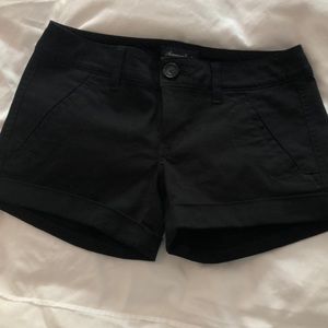 American eagle black shorts